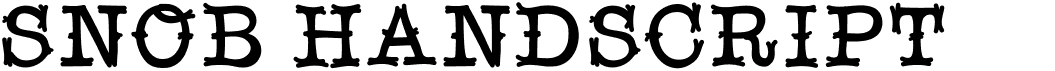 preview image of the Snob handscript font