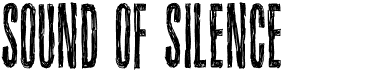 preview image of the Sound of silence font