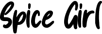 preview image of the Spice Girl font