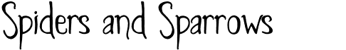preview image of the Spiders and Sparrows font