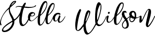 preview image of the Stella Wilson font
