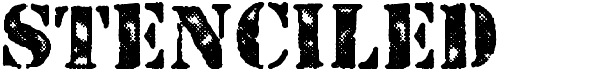preview image of the Stenciled font