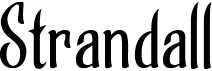 preview image of the Strandall font