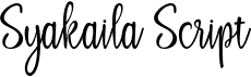 preview image of the Syakaila Script font
