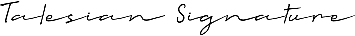 preview image of the Talesian Signature font