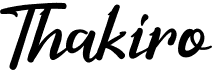 preview image of the Thakiro font