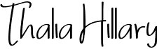 preview image of the Thalia Hillary font