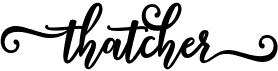 preview image of the Thatcher font