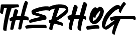 preview image of the Therhog font
