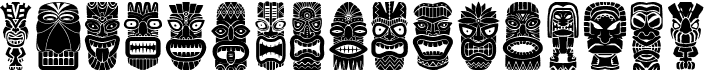 preview image of the Tiki Idols font
