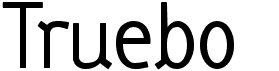 preview image of the Truebo font
