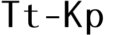 preview image of the Tt-Kp font