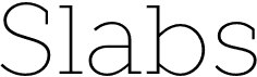 preview image of the TT Slabs font
