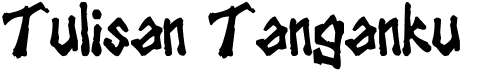 preview image of the Tulisan Tanganku font