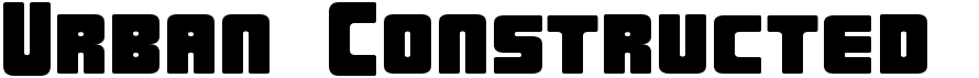 preview image of the Urban Constructed font