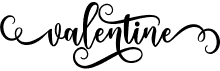 preview image of the Valentine font