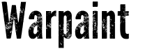 preview image of the Warpaint font