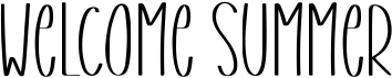 preview image of the Welcome Summer font