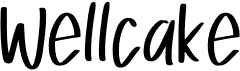 preview image of the Wellcake font