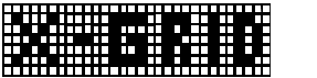 preview image of the X-Grid font