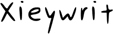 preview image of the Xieywrit font