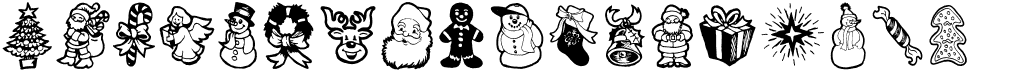 preview image of the Xmas Doods 2 font