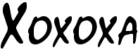 preview image of the Xoxoxa font