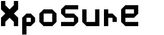 preview image of the Xposure font