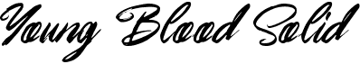preview image of the Young Blood Solid font