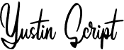 preview image of the Yustin Script font