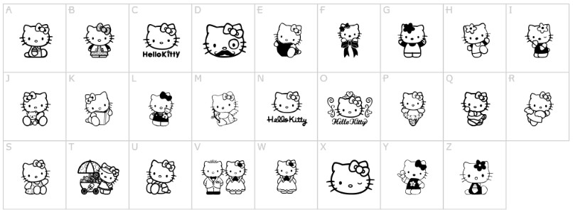hello kitty text art copy and paste